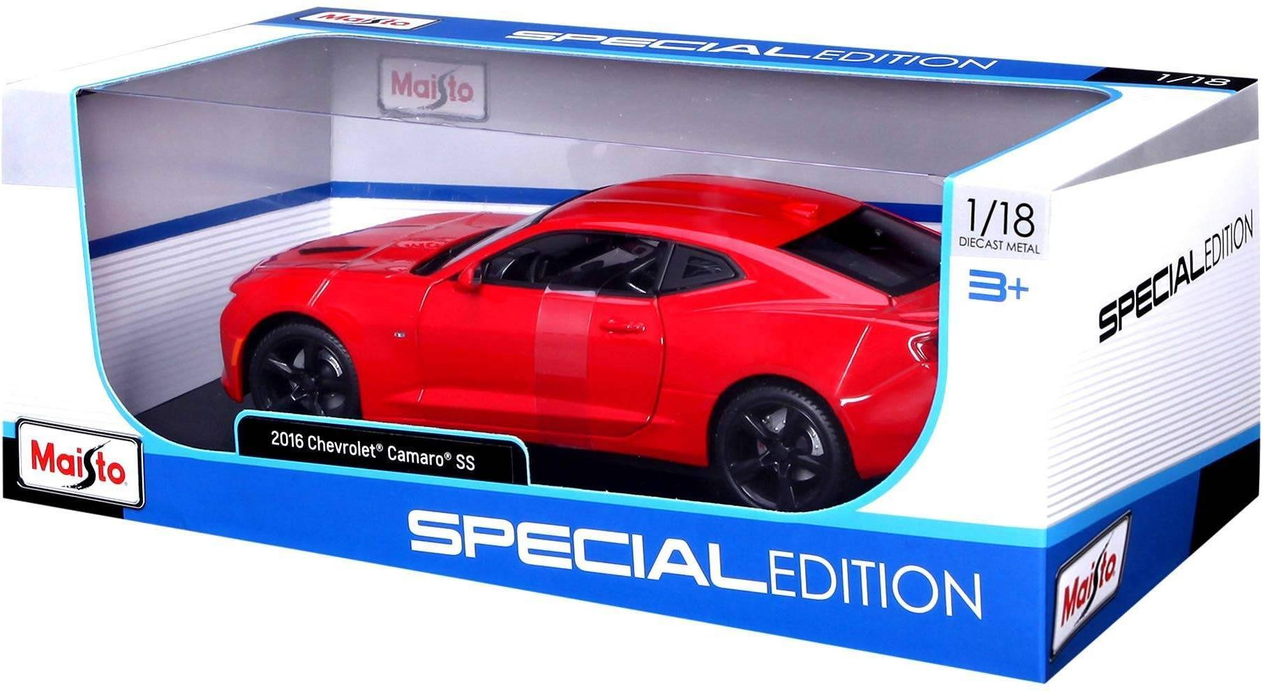 фото Машинка maisto 1:18 2016 chevrolet camaro ss красный 31689