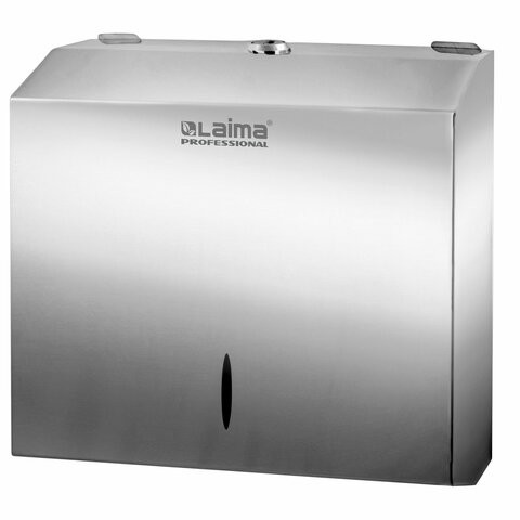 

Диспенсер для полотенец LAIMA PROFESSIONAL INOX, (Система H3), ZZ(V), 605697