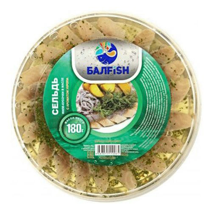 

Cельдь Балfish По-корейски в масле филе кусочки 180 г