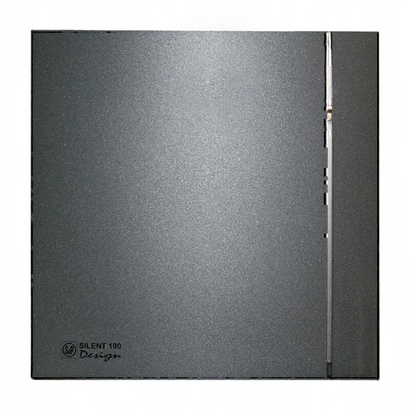 фото Вентилятор вытяжной soler&palau silent 100 cz design 4c grey, q-85 м3/ч, серый маталлик
