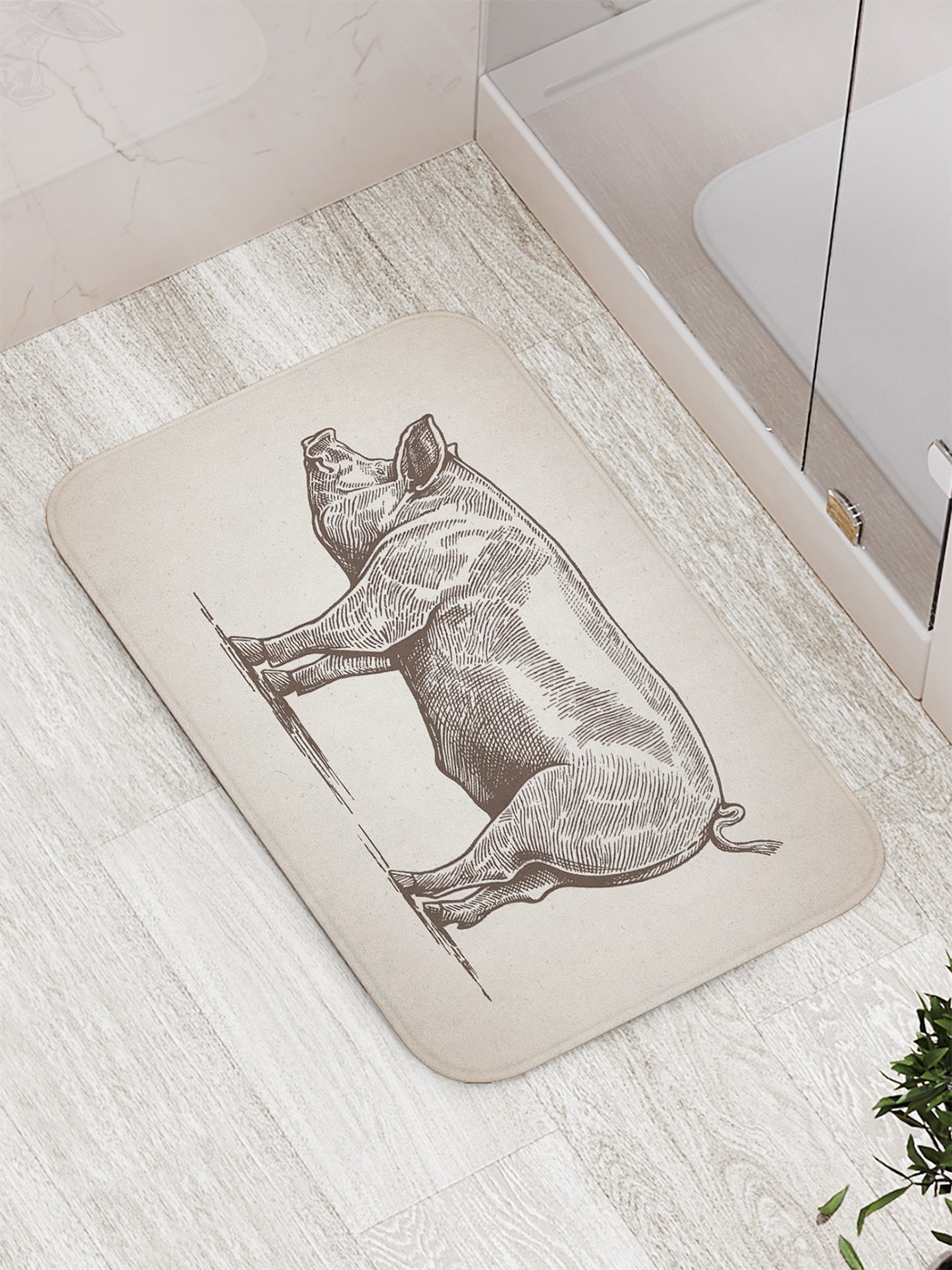 

Коврик противоскользящий для ванной, сауны, бассейна, 77х52 см bath_68675 JoyArty