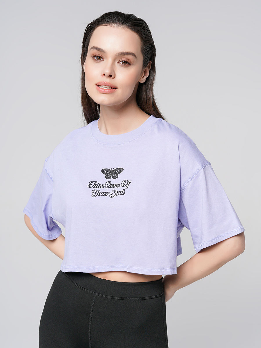 

Футболка женская ТВОЕ 90077 фиолетовая XL, 90077