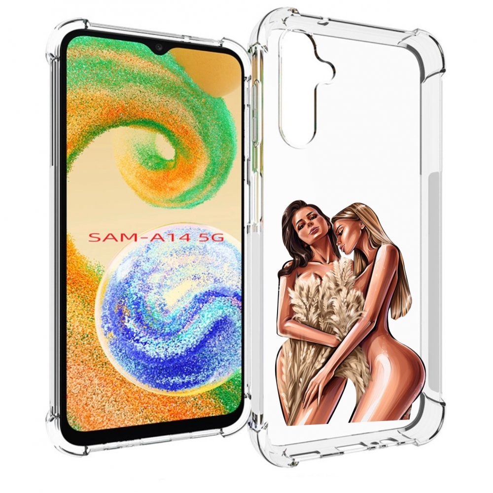 

Чехол MyPads Иллюстрированные-девушки женский для Samsung Galaxy A14 5G, Прозрачный, Tocco