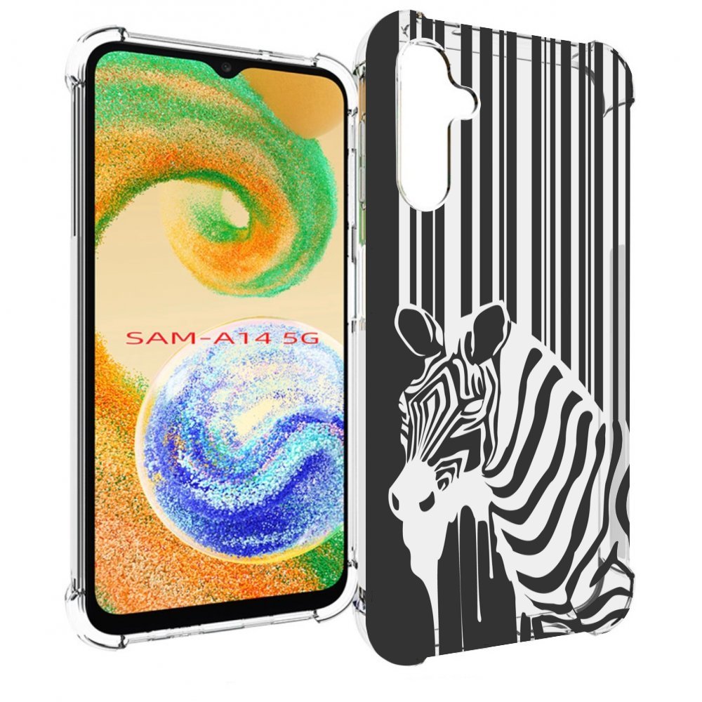 

Чехол MyPads Зебра для Samsung Galaxy A14 5G, Прозрачный, Tocco