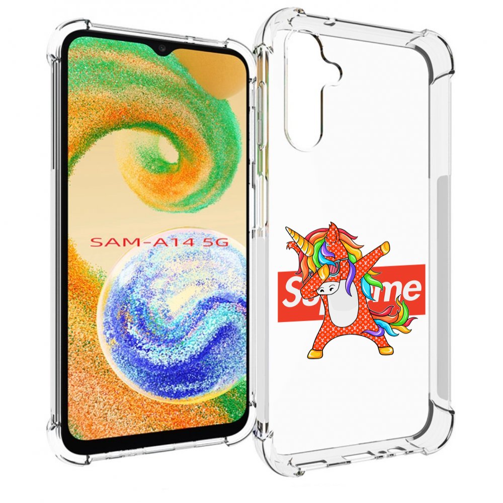 

Чехол MyPads Единорог-суприм для Samsung Galaxy A14 5G, Прозрачный, Tocco
