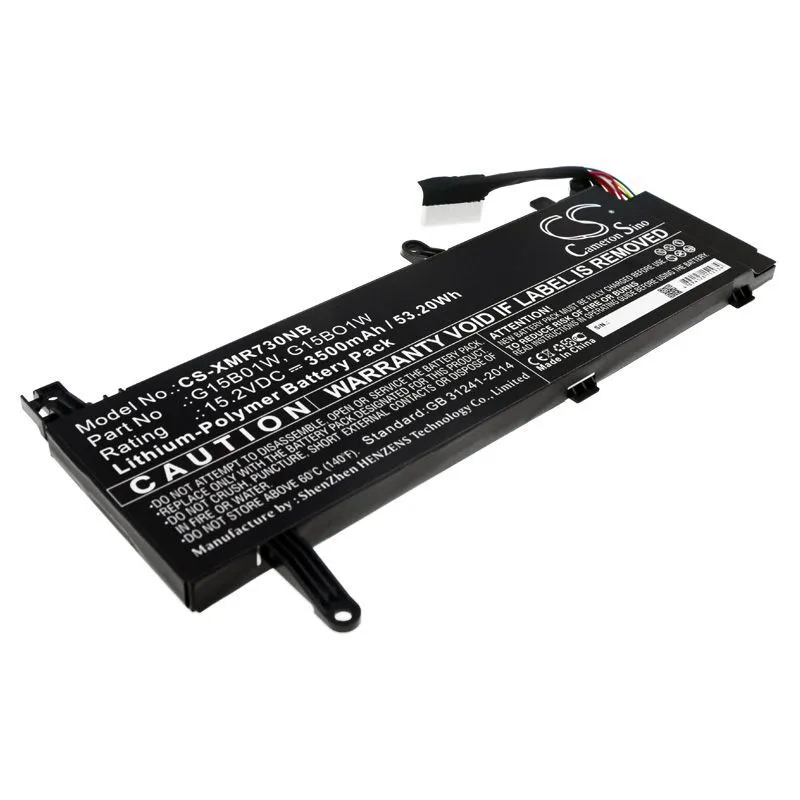 

Аккумулятор для ноутбука Cameron Sino CS-XMR730NB 3500 мАч 15,2В, CS-XMR730NB