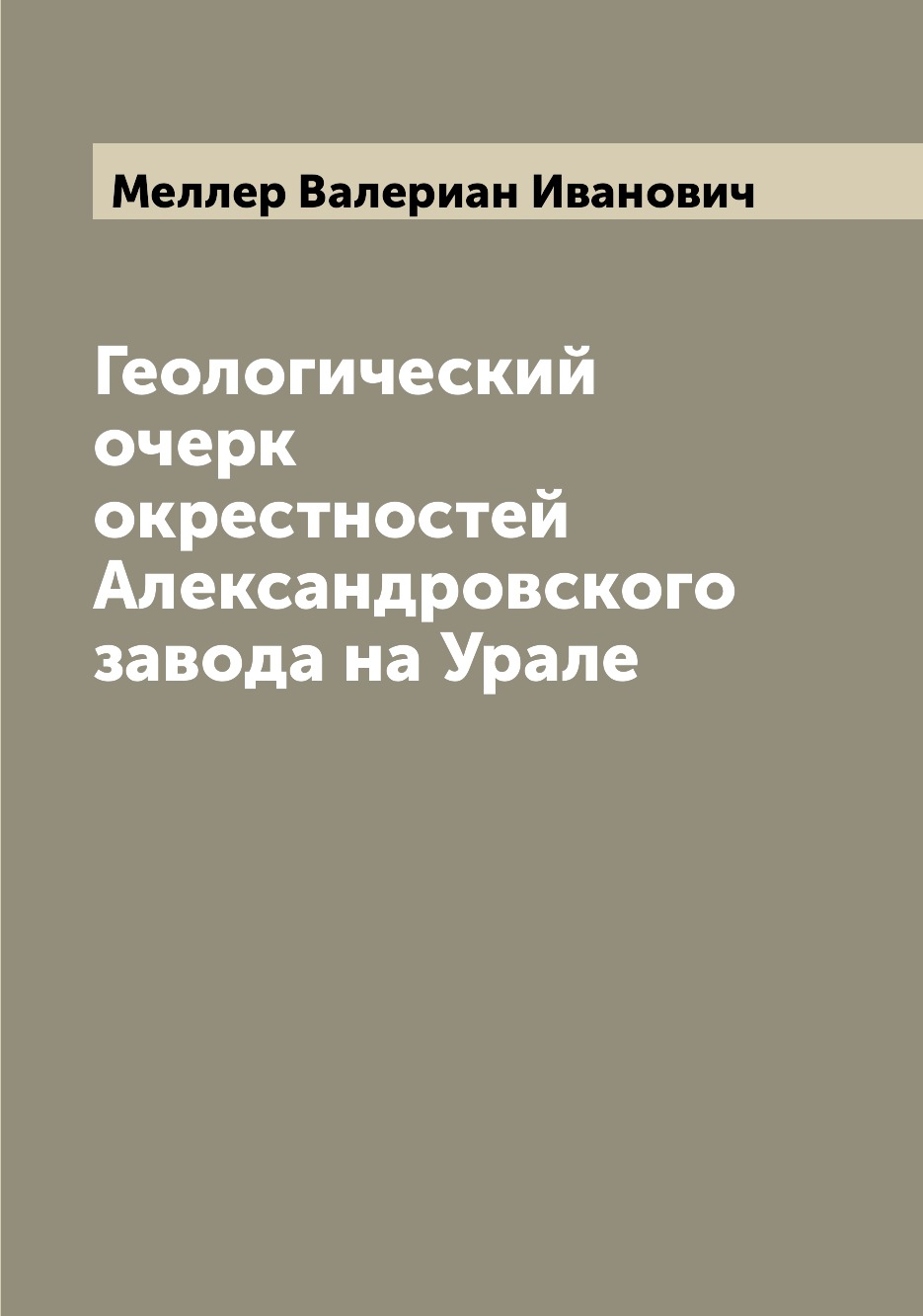 

Книга Геологический очерк окрестностей Александровского завода на Урале