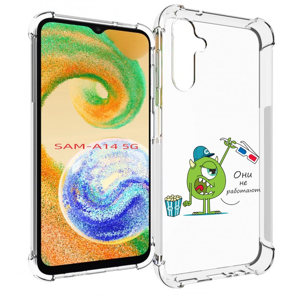

Чехол MyPads Очки не работают для Samsung Galaxy A14 5G, Прозрачный, Tocco