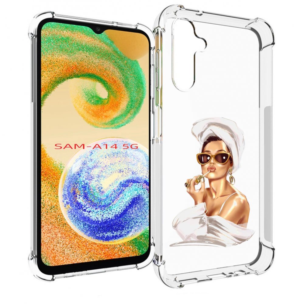 

Чехол MyPads Девушка-утром женский для Samsung Galaxy A14 5G, Прозрачный, Tocco