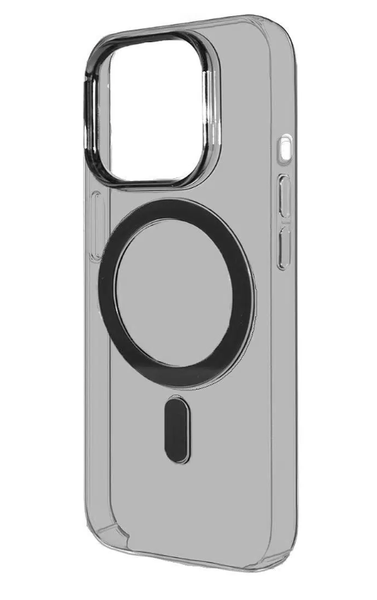 

Чехол iPhone 15 Pro Clear Case Black MagSafe, Прозрачный;черный