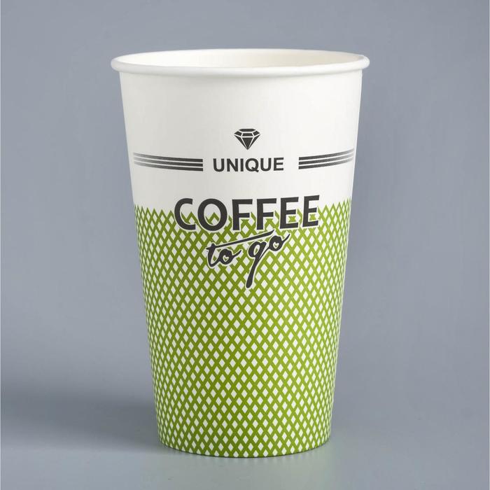 

Стакан бумажный "COFFEE to go" для горячих напитков, 400 мл, диаметр 90 мм
