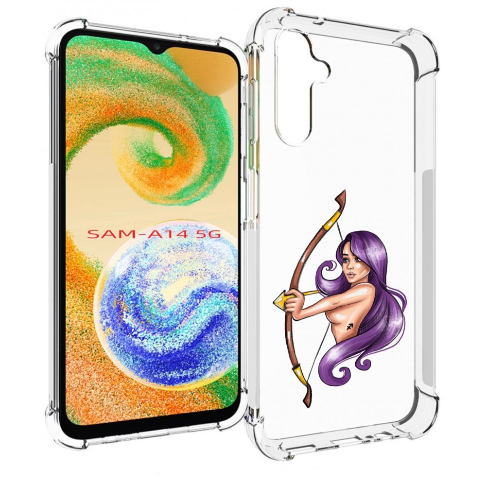 Чехол MyPads Девушка-Стрелец женский для Samsung Galaxy A14 5G