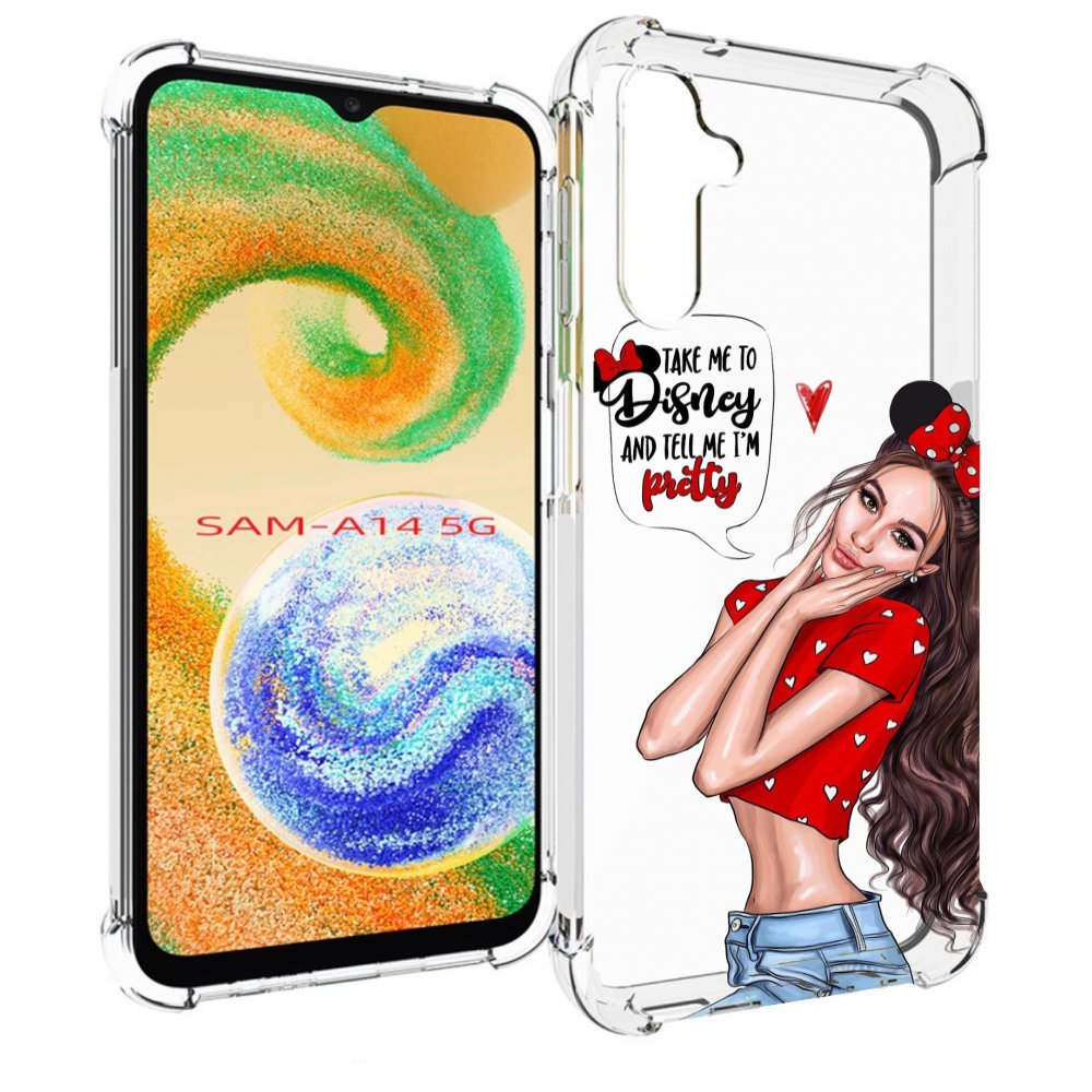 

Чехол MyPads Девушка-Мини женский для Samsung Galaxy A14 5G, Прозрачный, Tocco