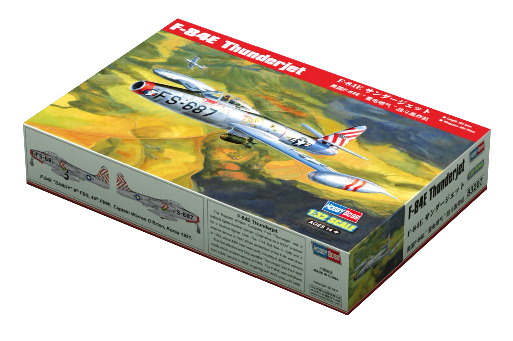 

Сборная модель HobbyBoss 1/32 Самолёт F-84E Thunderjet 83207