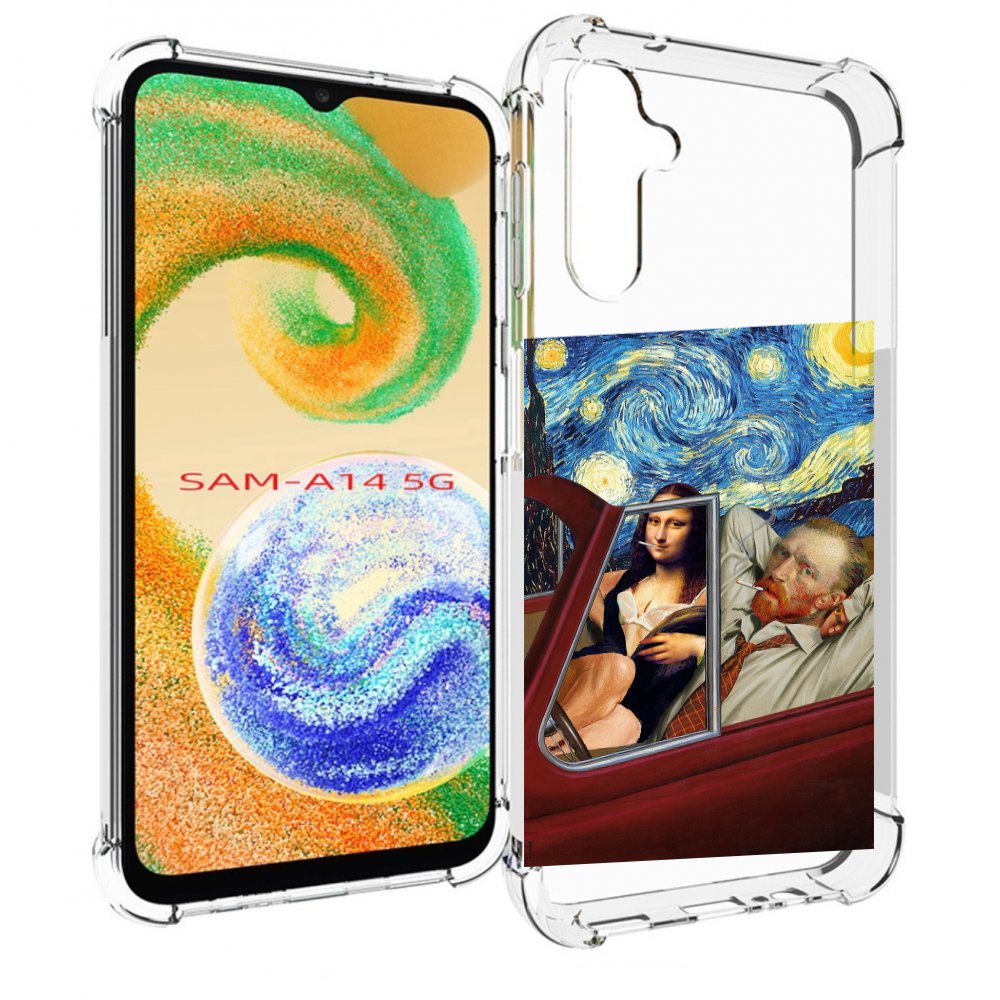 

Чехол MyPads Да-Винчи-в-одном для Samsung Galaxy A14 5G, Прозрачный, Tocco