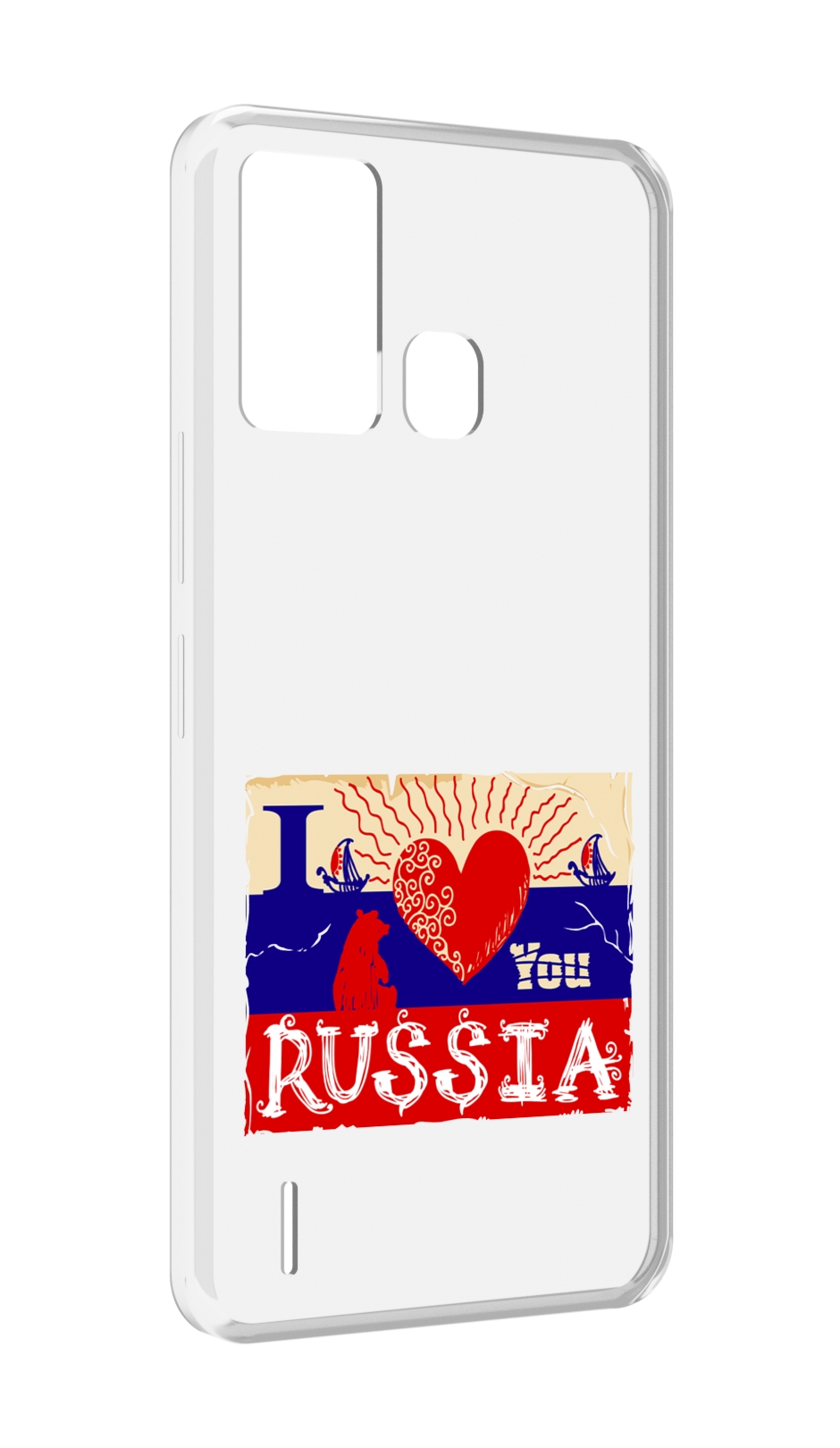 

Чехол MyPads Люблю Россию для ITEL S16 / ITEL Vision 1 Pro, Прозрачный, Tocco