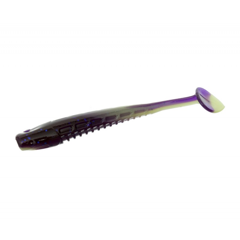

Силиконовая приманка FLAGMAN Виброхвост Icon 2" #0527 Violet/Lime Chartreuse 5см 8шт, FI20
