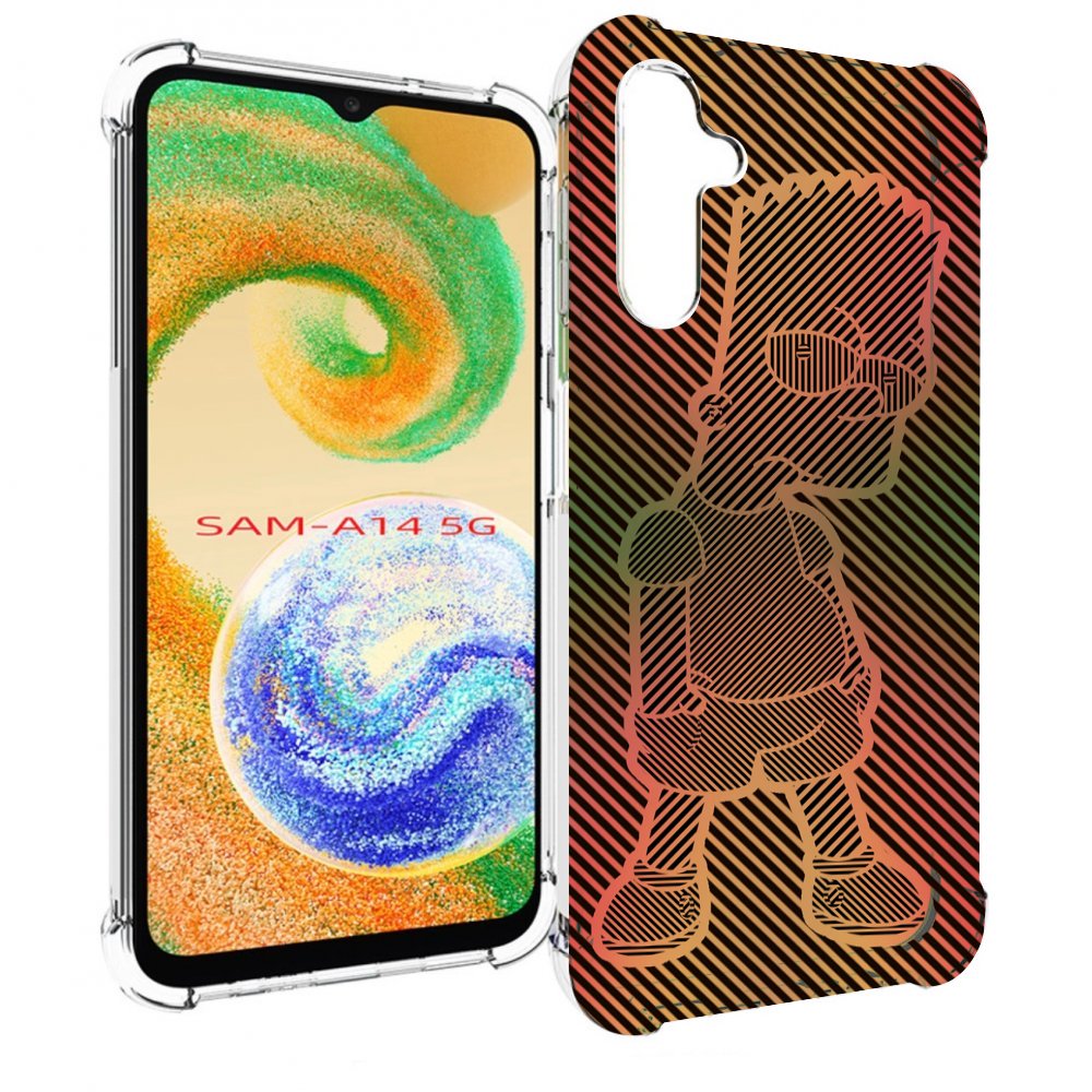 

Чехол MyPads Графический-Барт-Симпсон для Samsung Galaxy A14 5G, Прозрачный, Tocco