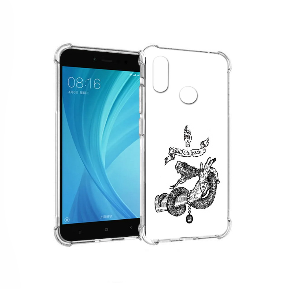 

Чехол MyPads Tocco для Xiaomi Redmi Note 5 змея на руке рисунок (PT113434.311.366), Прозрачный, Tocco