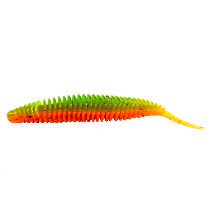 

Силиконовая приманка FLAGMAN Слаг Hitomi 4" #0215 Orange Chartreuse, FHM40