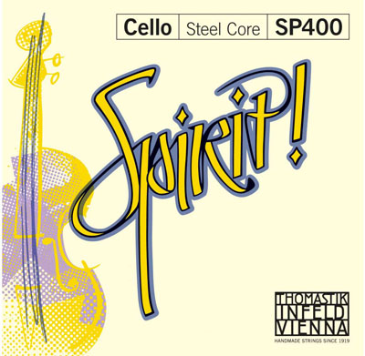 Spirit! Комплект струн для виолончели размером 4/4, среднее натяжение, Thomastik SP400