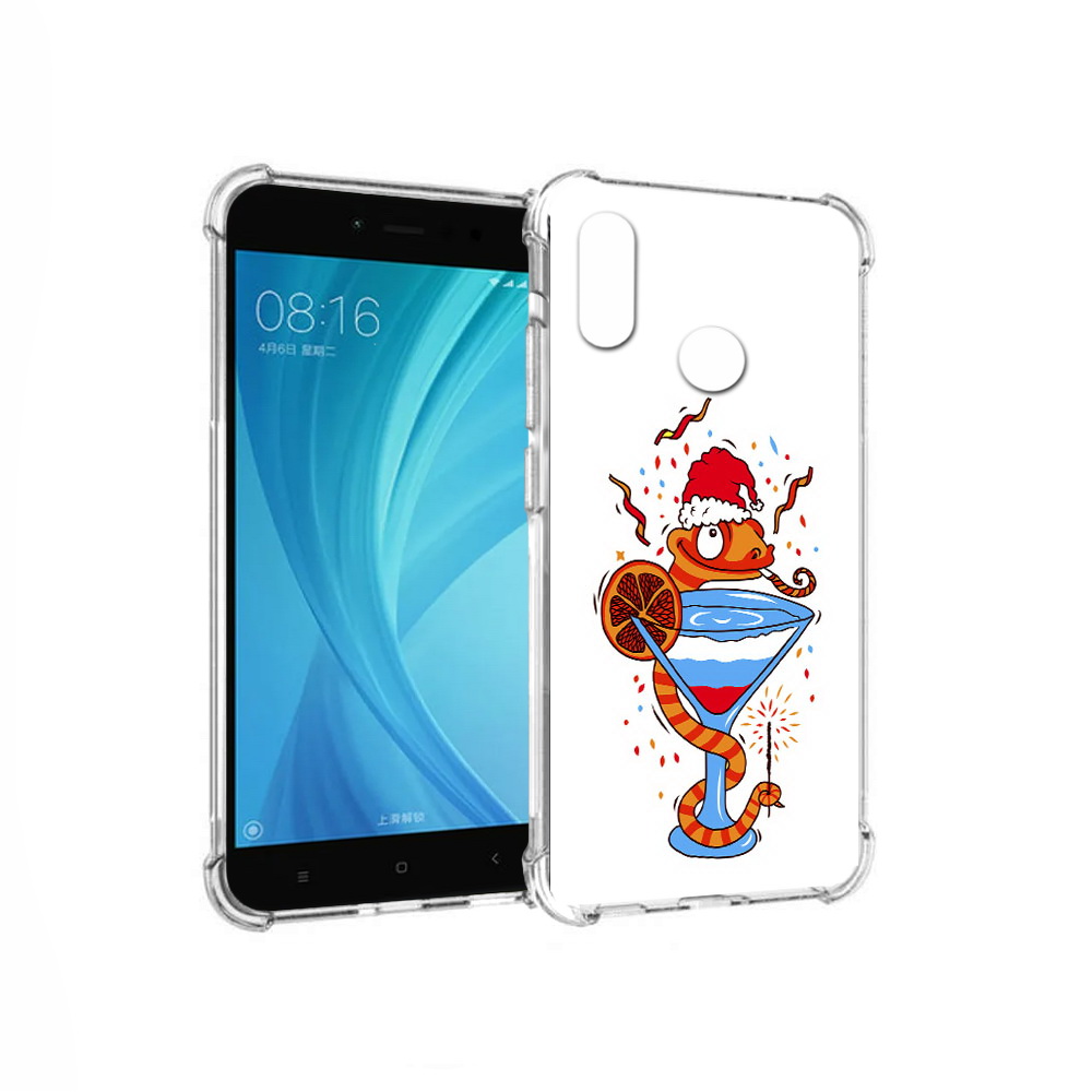 

Чехол MyPads Tocco для Xiaomi Redmi Note 5 змейка (PT113434.311.364), Прозрачный, Tocco