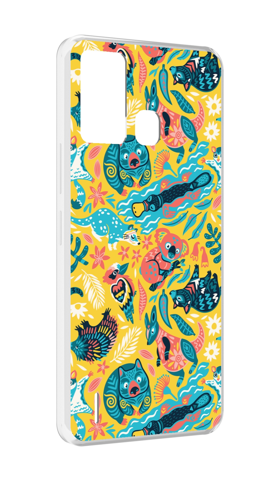 

Чехол MyPads seamless-pattern для ITEL S16 / ITEL Vision 1 Pro, Прозрачный, Tocco