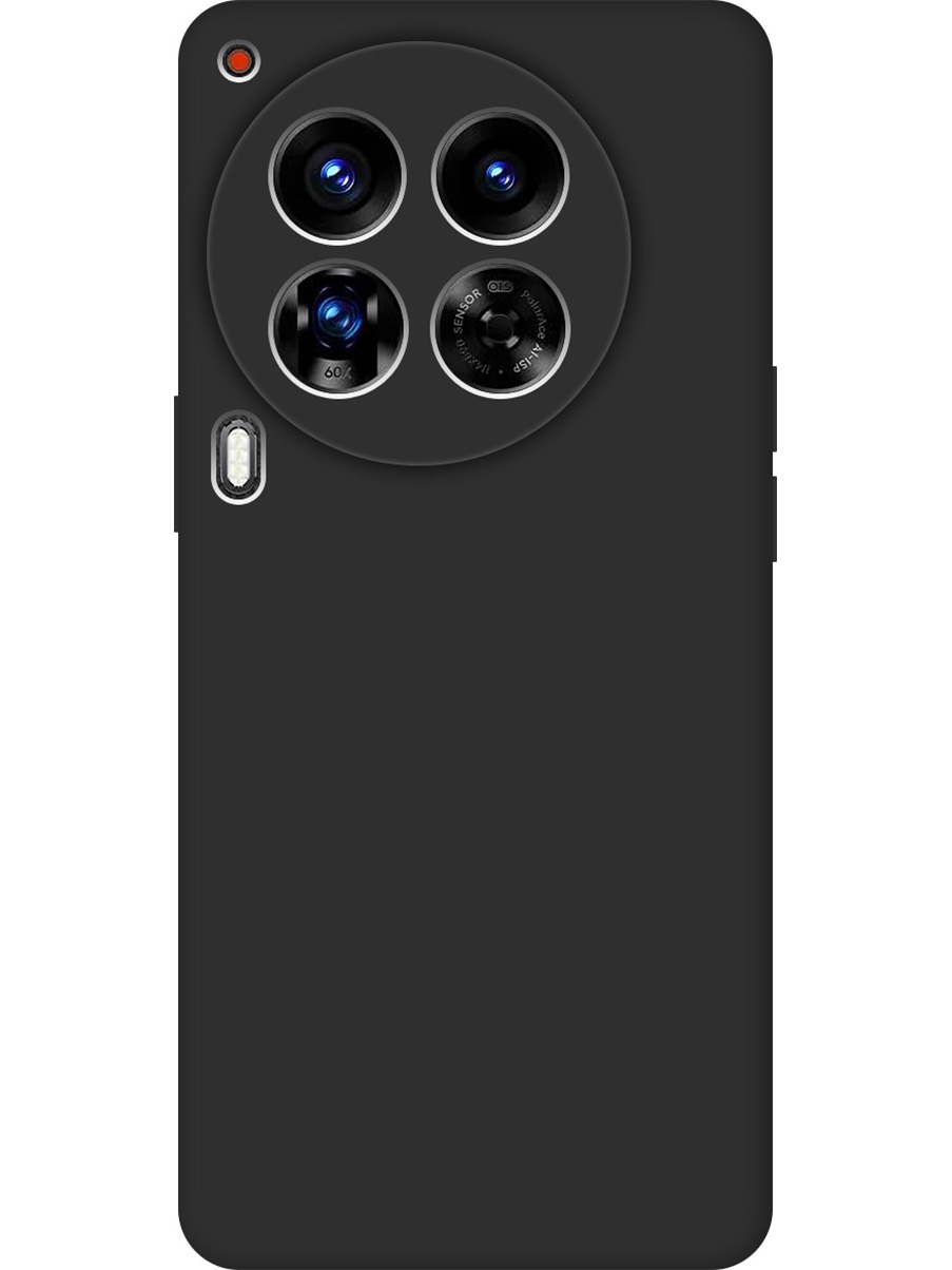 

Силиконовый чехол на Tecno Camon 30 Premier 5g матовый черный, 782633013