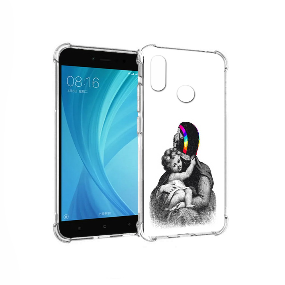 

Чехол MyPads Tocco для Xiaomi Redmi Note 5 защитник в шлеме (PT113434.311.350), Прозрачный, Tocco