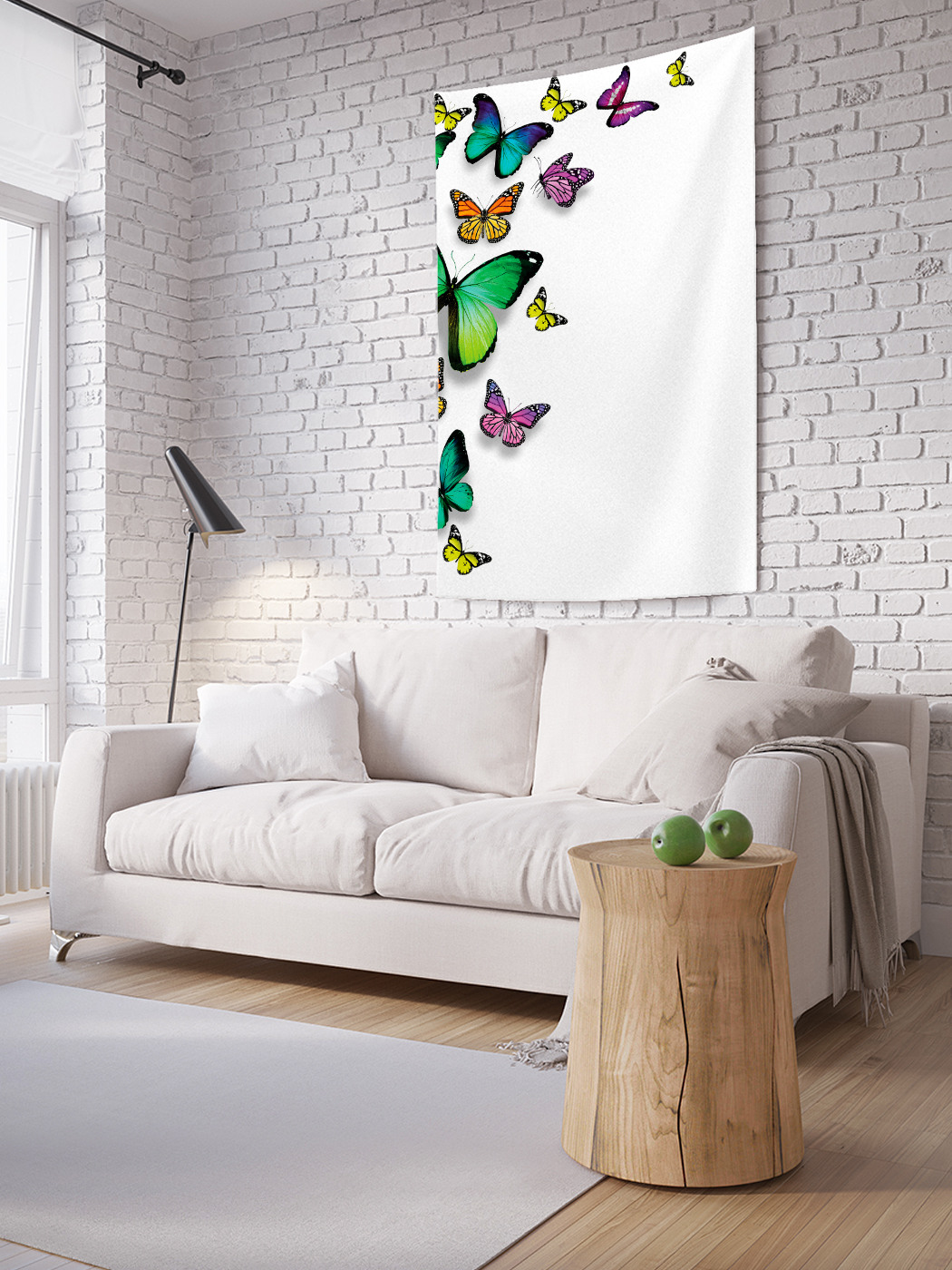 

Вертикальное фотопанно на стену JoyArty Вихрь бабочек 100x150 см, Вихрь бабочек