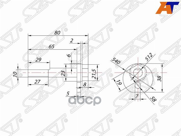 Эксцентрик RR рычага TOYOTA CELSIOR/CHASER/CRESTA/CROWN/MAJESTA/MARK2/LEXUS LS400 (болт) 9