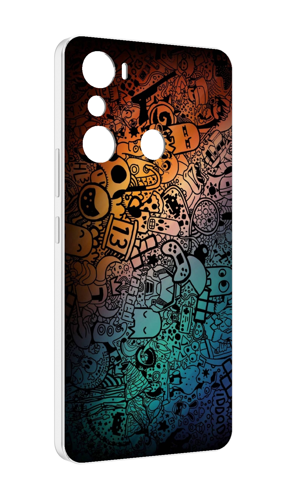 

Чехол MyPads стикеты в тени для Infinix Hot 20i, Прозрачный, Tocco