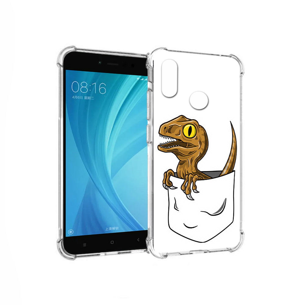 

Чехол MyPads Tocco для Xiaomi Redmi Note 5 динозавр в кармане (PT113434.311.327), Прозрачный, Tocco