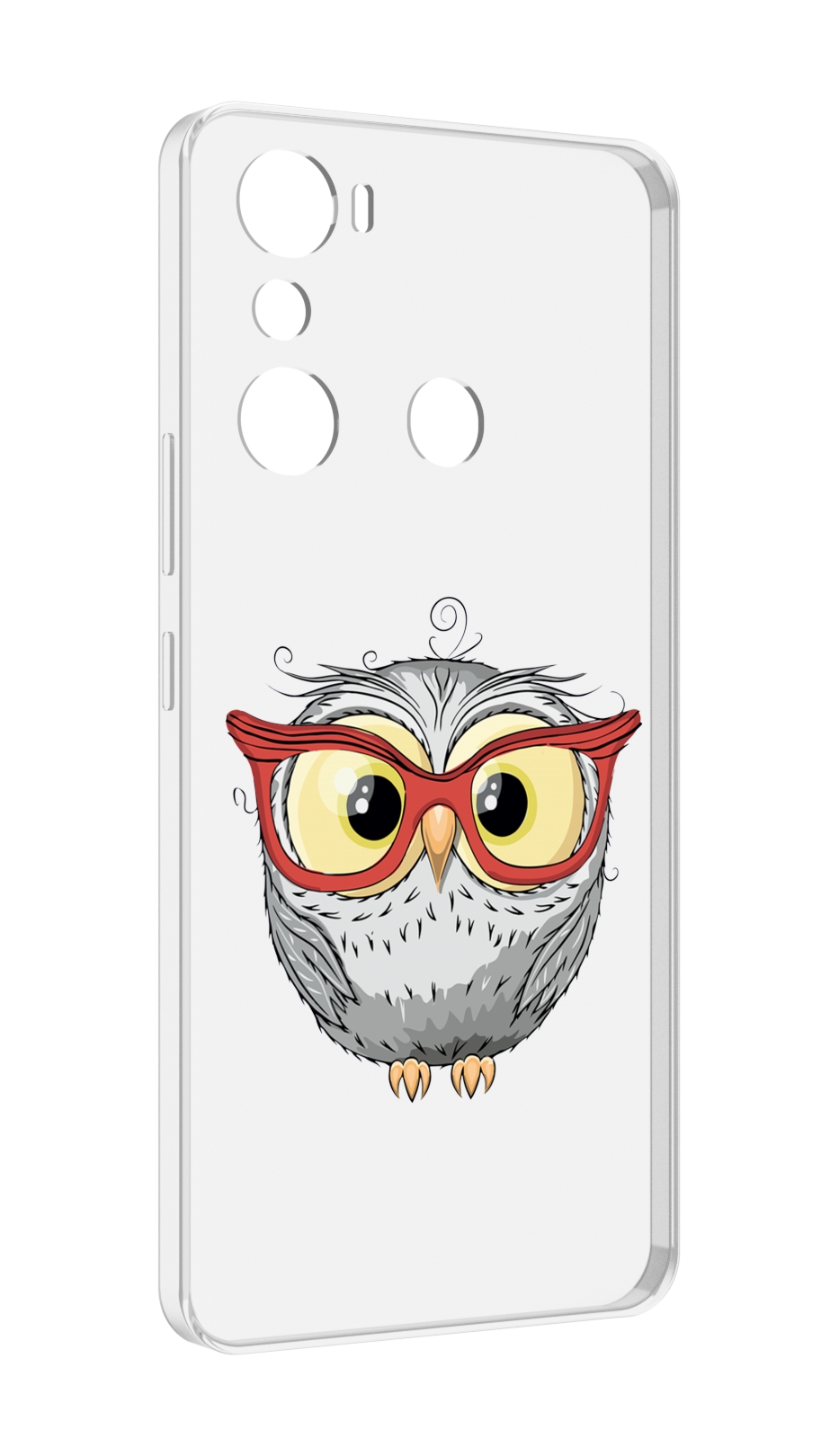 

Чехол MyPads сова-в-красных-очках для Infinix Hot 20i, Прозрачный, Tocco
