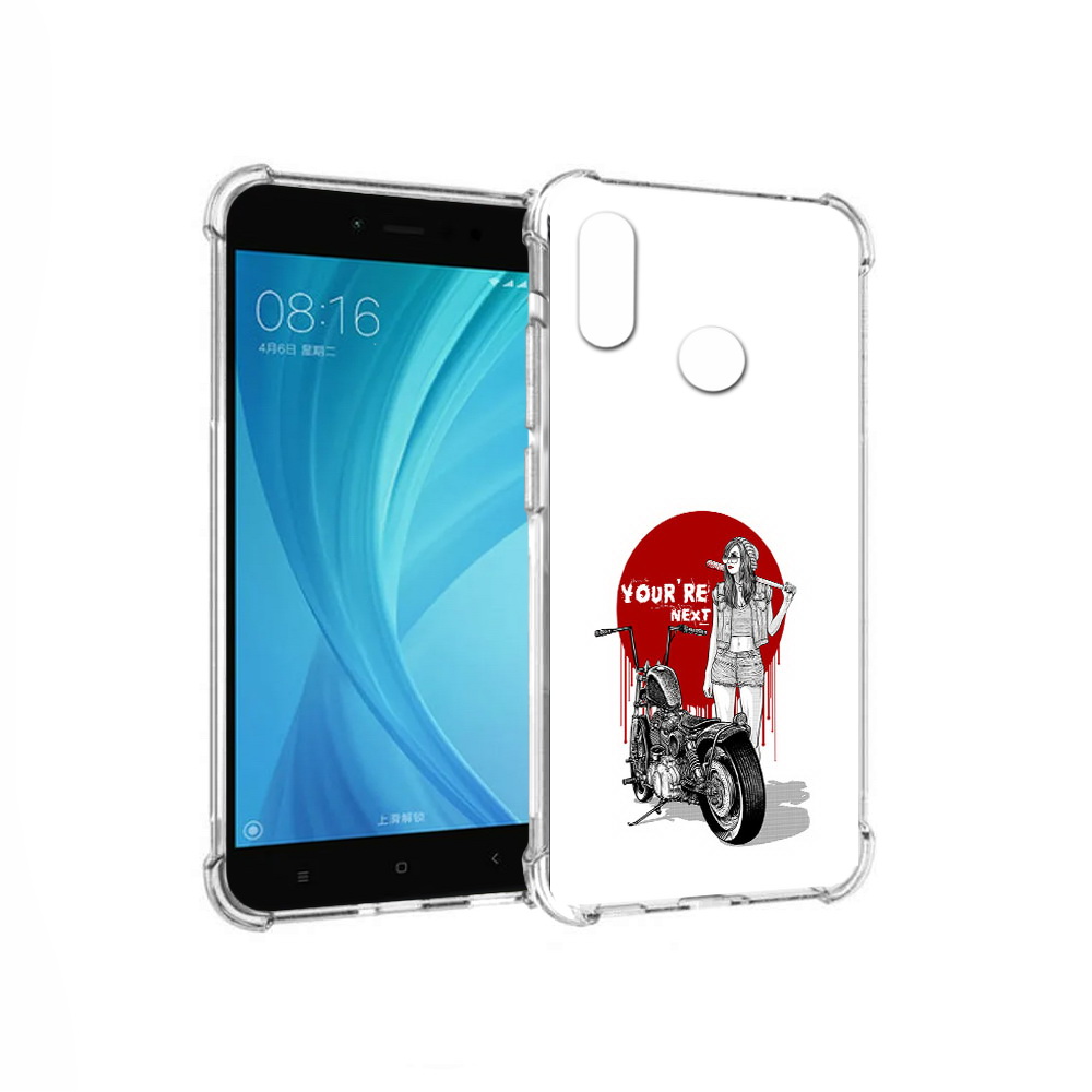 

Чехол MyPads Tocco для Xiaomi Redmi Note 5 девушка с мотоциклом (PT113434.311.315), Прозрачный, Tocco