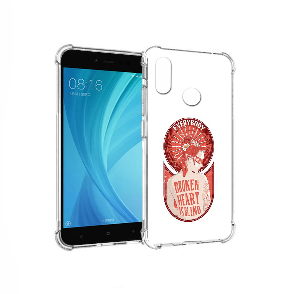

Чехол MyPads Tocco для Xiaomi Redmi Note 5 девушка разбитое сердце (PT113434.311.310), Прозрачный, Tocco