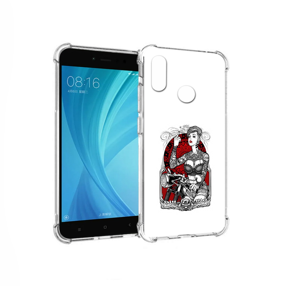 

Чехол MyPads Tocco для Xiaomi Redmi Note 5 девушка на мотоцикле (PT113434.311.308), Прозрачный, Tocco