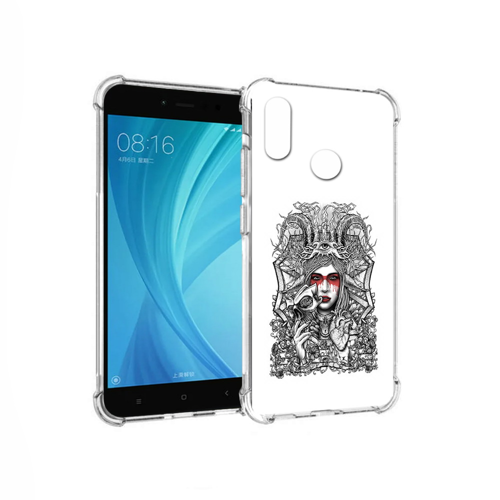 

Чехол MyPads Tocco для Xiaomi Redmi Note 5 грусная девушка (PT113434.311.302), Прозрачный, Tocco