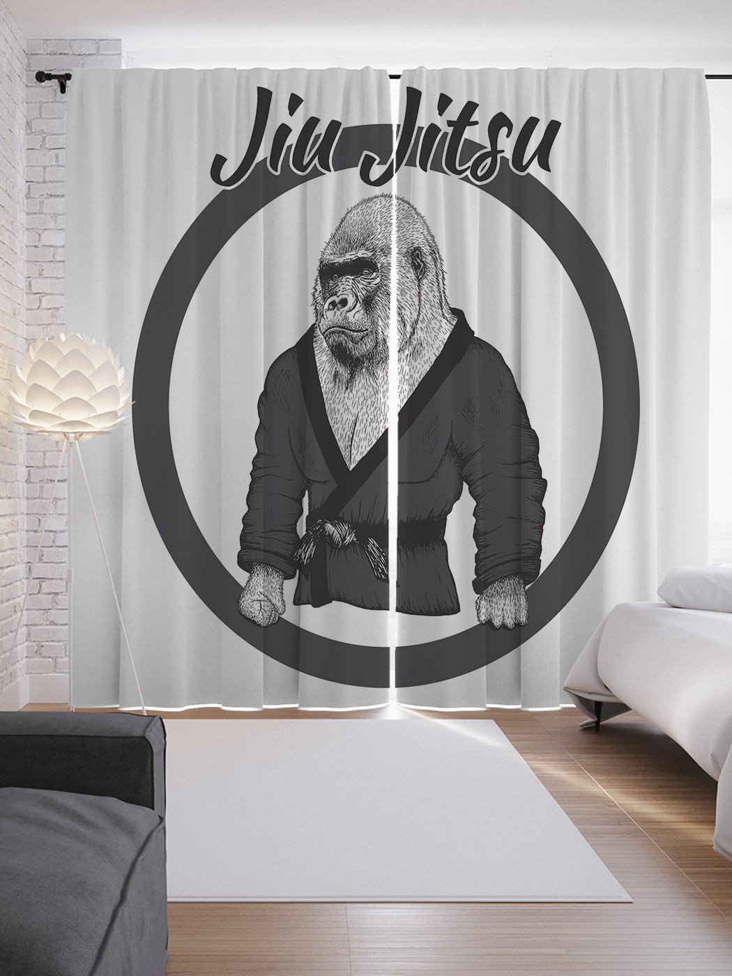

Шторы JoyArty с фотопечатью "Мастер джиу-джицу" из сатена, 290х265 см, Мастер джиу-джицу