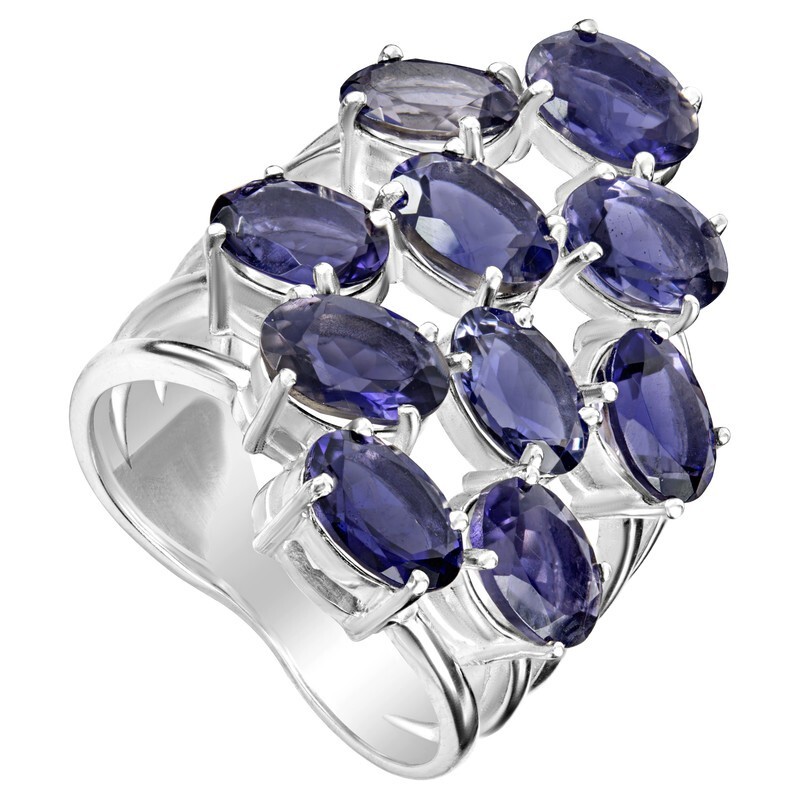 

Кольцо из серебра с иолитом р.18 LAZURIT-ONLINE 783601, 783601