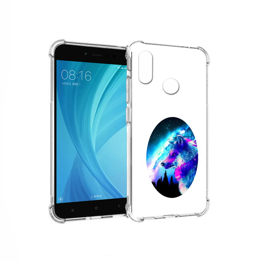 

Чехол MyPads Tocco для Xiaomi Redmi Note 5 голубой волк (PT113434.311.293), Прозрачный, Tocco