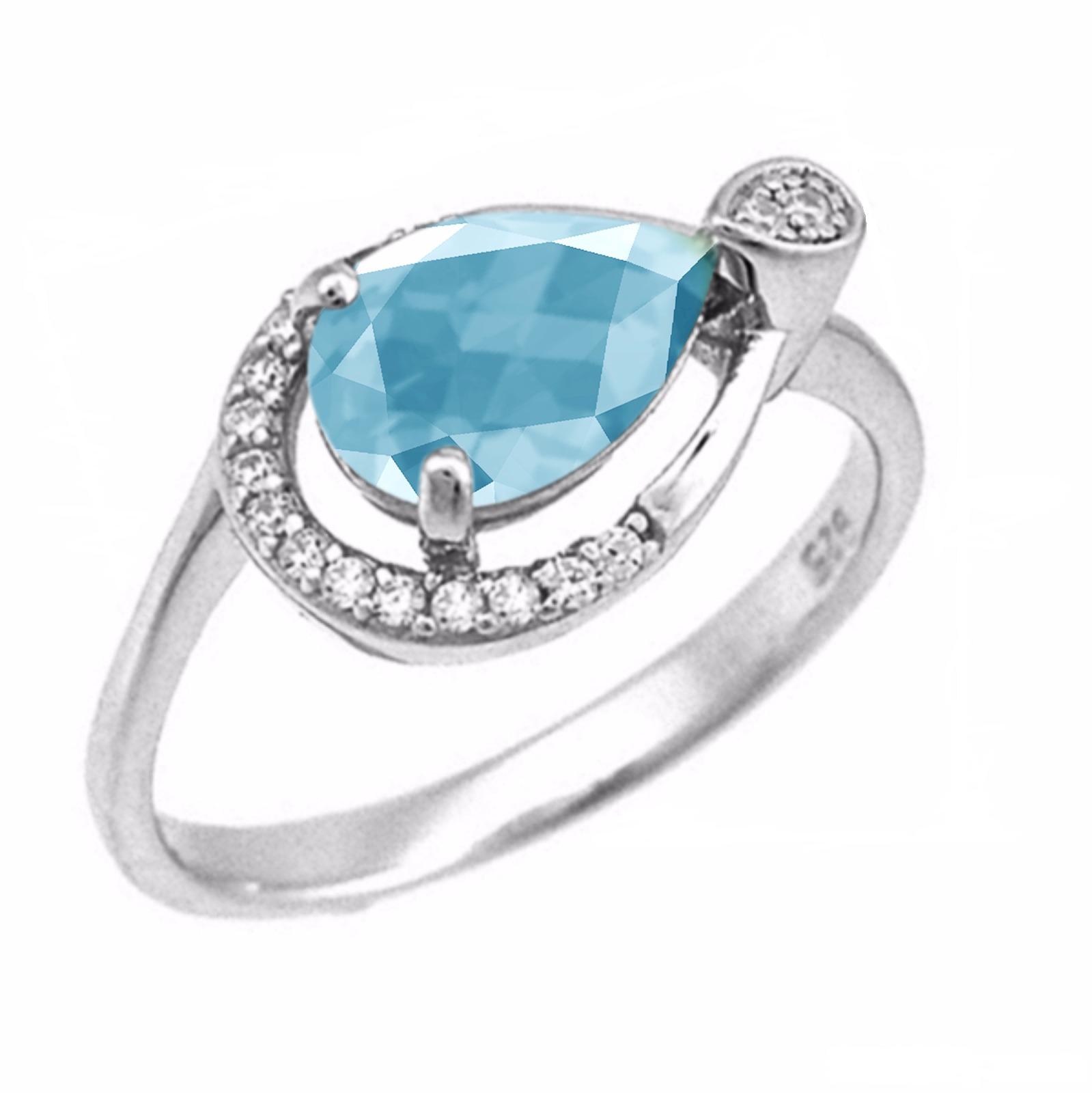 фото Кольцо из серебра с топазом и фианитом р. 17 balex jewellery 1405937089
