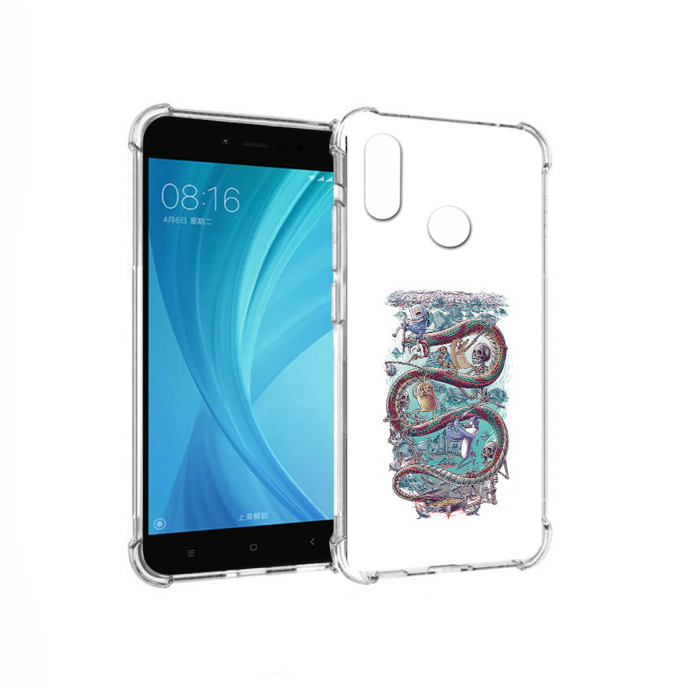 

Чехол MyPads Tocco для Xiaomi Redmi Note 5 время приключений страшилка (PT113434.311.280), Прозрачный, Tocco