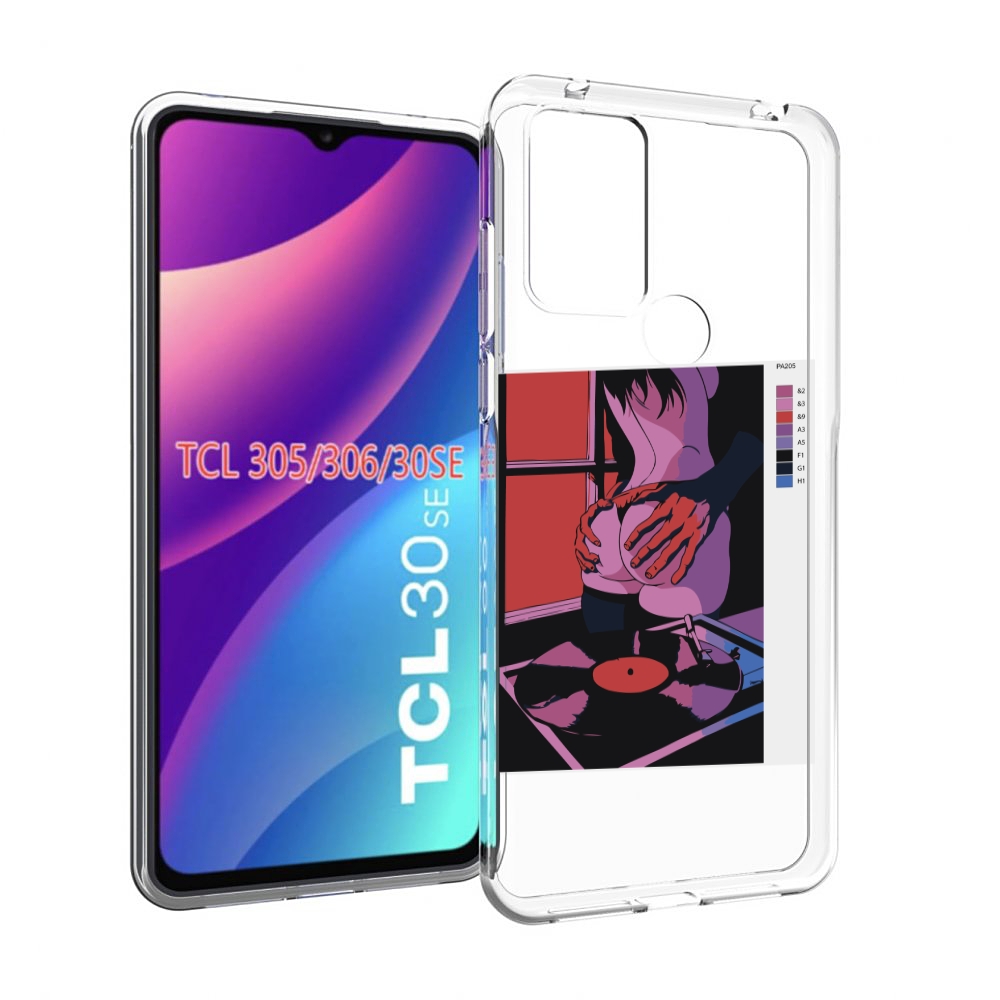 

Чехол MyPads девушка красивая сзади женский для TCL 30SE/305/306/30E, Tocco