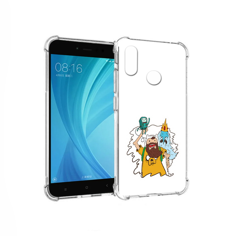 

Чехол MyPads Tocco для Xiaomi Redmi Note 5 время приключений старый Финн, Прозрачный, Tocco