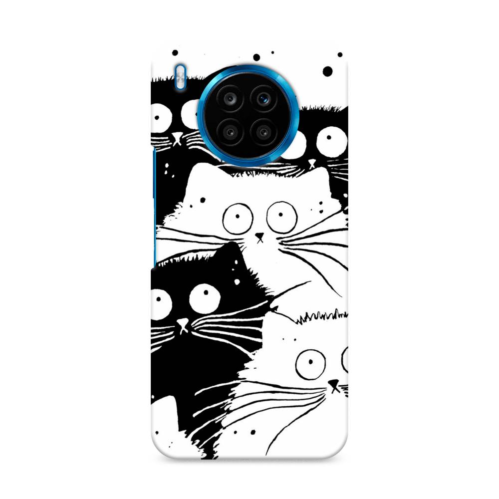 

Чехол Awog "Коты черно-белые" для Honor 50 Lite, 6106420-1
