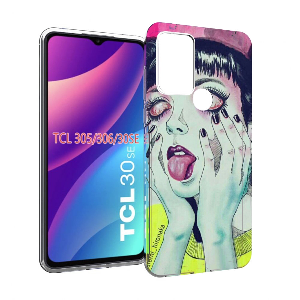 

Чехол MyPads девушка без зрачков для TCL 30SE/305/306/30E, Tocco