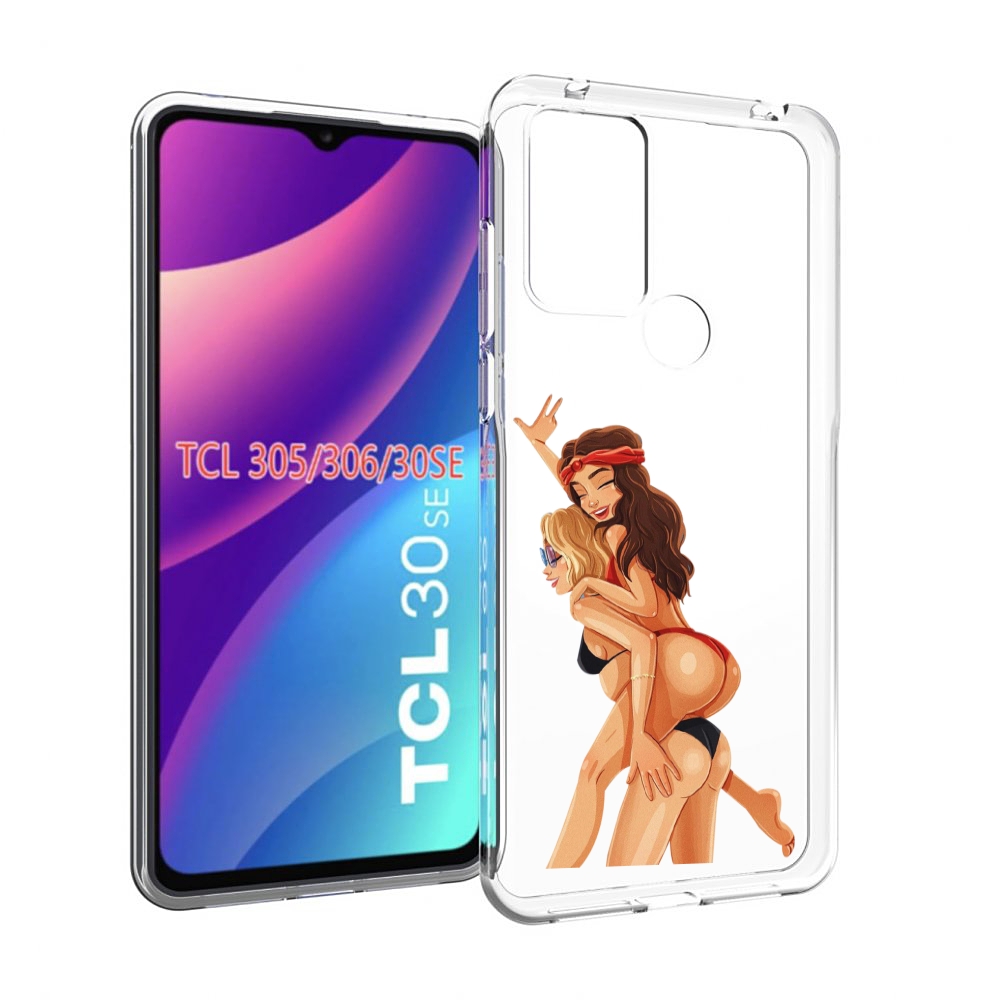 

Чехол MyPads две-подружки-в-купальниках женский для TCL 30SE/305/306/30E, Tocco