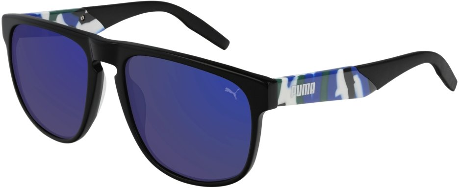 

Солнцезащитные очки PUMA PU0225S 003 black havana/blue, PU0225S 003