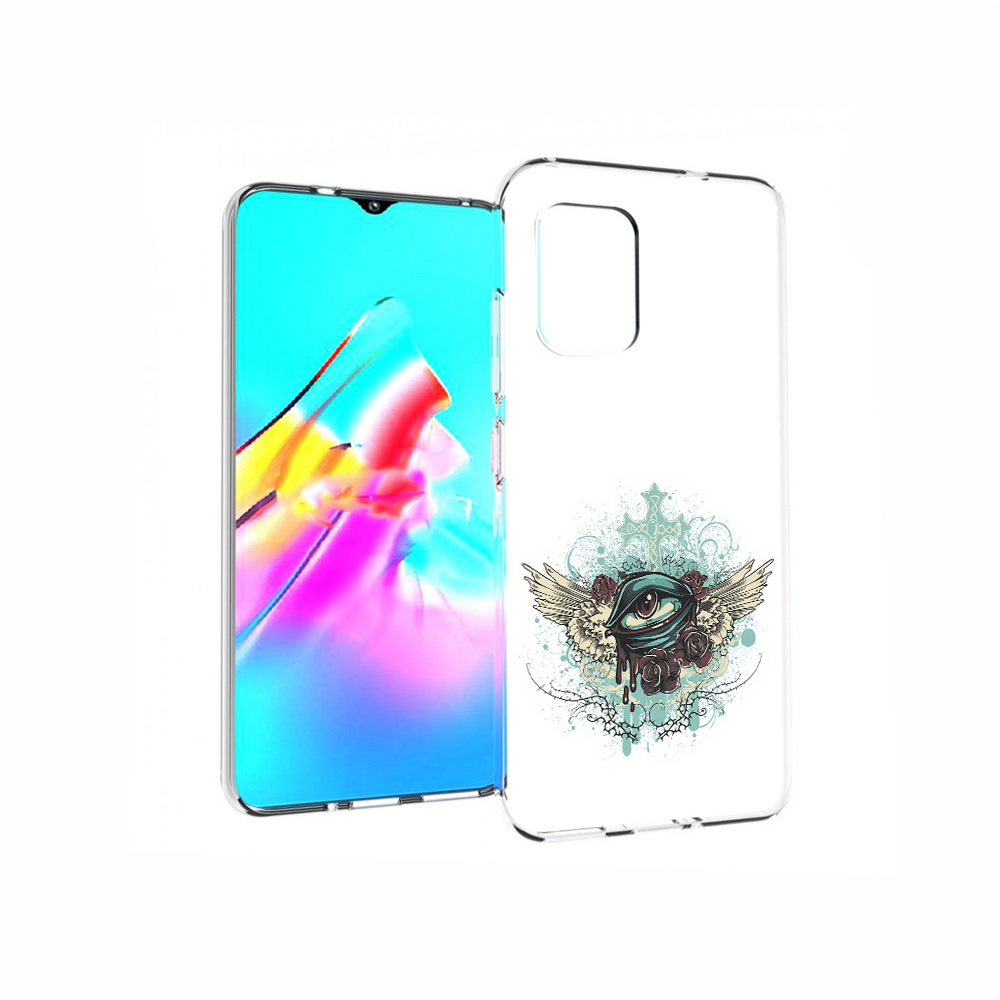 

Чехол MyPads Tocco для Asus Zenfone 8 плачущий глаз с крыльями, Прозрачный, Tocco